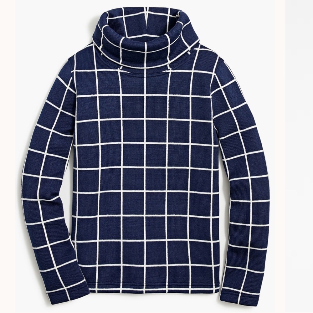 J.Crew Factory Long Sleeve Funnel Neck Pullover Sweater